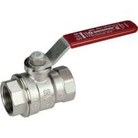 Кран шаровый латунь хромированный R850 Ду15 G1/2 Ру35 ВР рычаг красный Giacomini R850X023
