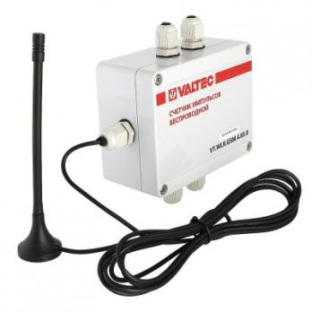 Счетчик импульсов c GSM-модемом, 4 канала, автономное питание, IP65 Valtec