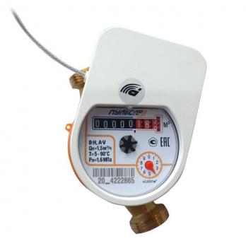 Квартирный счетчик воды «Пульсар Лайт» Ду15 LoRa, Qn=1,5 м3/ч, L=80мм (присоединители в комплекте)