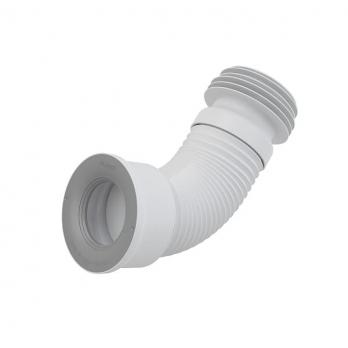 Гофра д/унитаза 110мм 240-600мм чуг-+пласт/труб ALCA PLAST A97