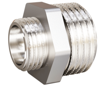 Ниппель лат перех Ду25х15 НР никель LD