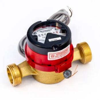 ВСТ-20-02, счетчик горячей воды с импульсным выходом 1 л/имп без присоединителей