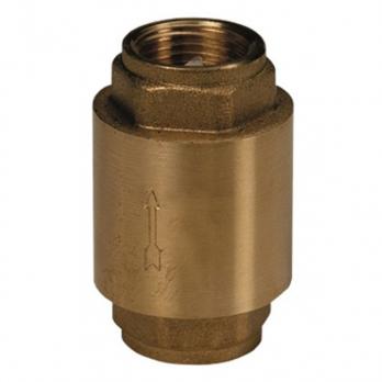 Клапан обратный осевой латунь R60 Ду 25 Ру16 Tmakc=110C G1