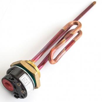 КОМПЛЕКТ: ТЭН RСT 1500W, TW, Ø42, М6, 220V + термостат + прокладка