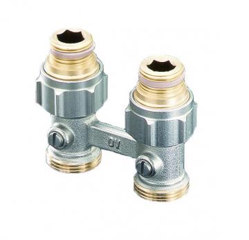 Multiflex F, запорно-присоединительный, прямой H-образный, 3/4