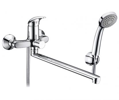 Isen 2602L Смеситель для ванны с длинным поворотным изливом WasserKraft