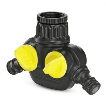 Распределитель 2-х канальный G3/4, G1/2 для систем полива 26451990 Karcher