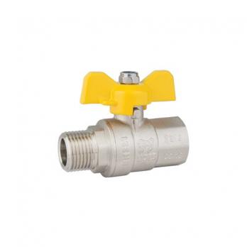 Кран шаровый газовый PF GAS 1/2 ВН (бабочка)