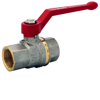 Кран шаровой латунь BVR Ду15 Ру40 ВР/ВР полный проход рычаг Danfoss 065B8207